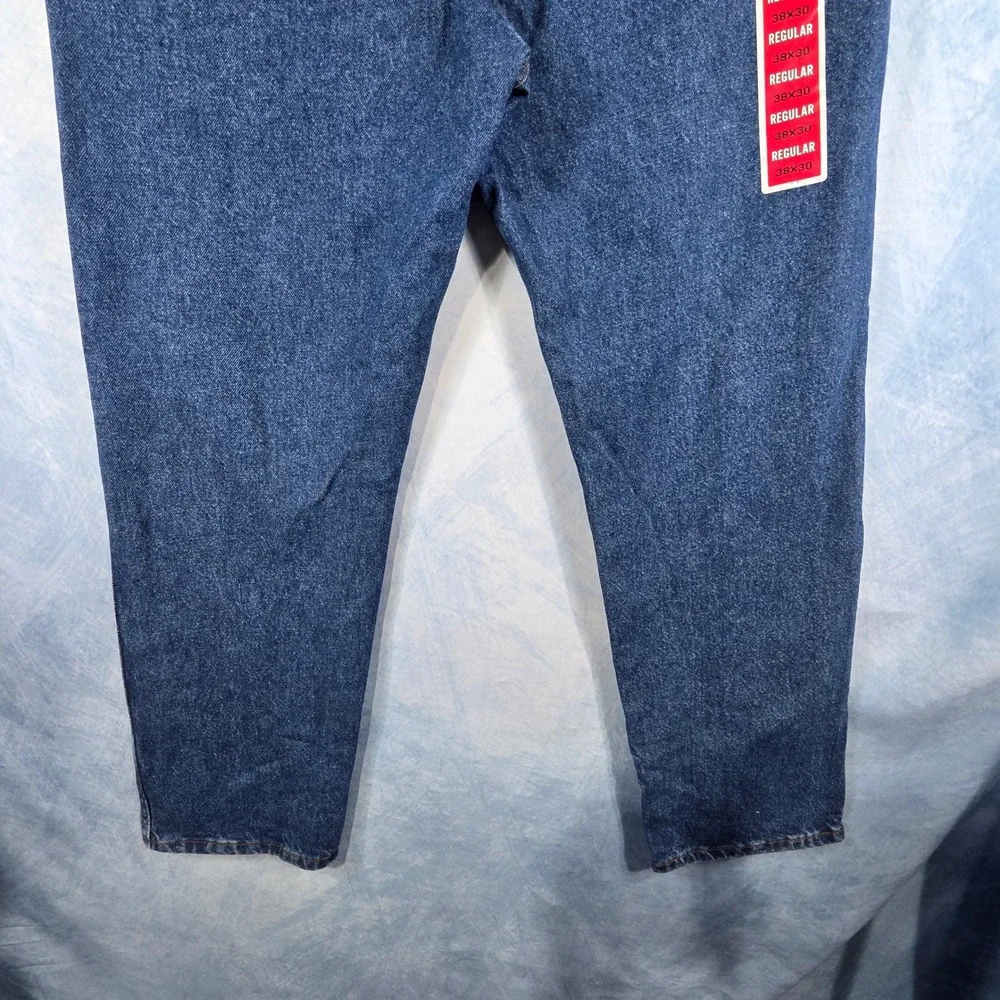 Brittania Regular Fit Jeans Mens 38x30 Dark Wash Heavyweight Denim 1B110SW NEW